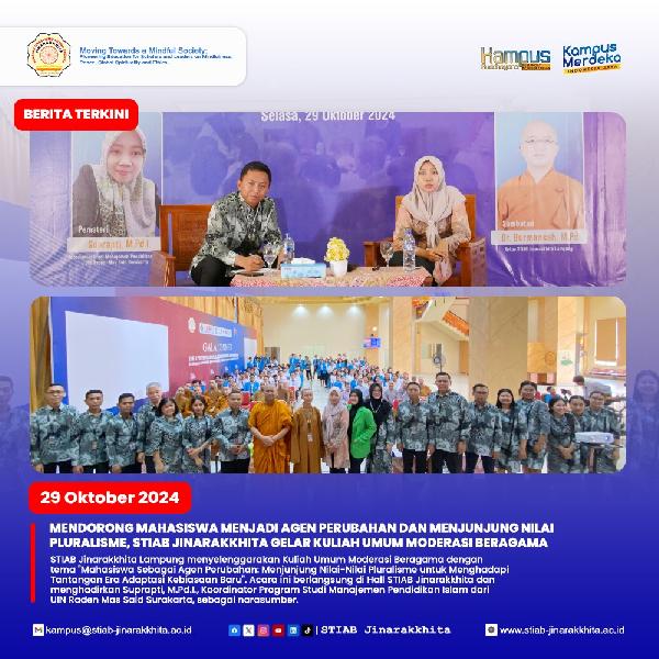 Mendorong Mahasiswa Menjadi Agen Perubahan dan Menjunjung Nilai Pluralisme, STIAB Jinarakkhita Gelar